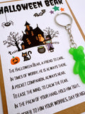 Halloween Worry Bear Keyring