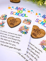 Back To School Lucky Heart Pocket Hug