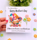 Mothers Day Resin 3D Flower Card