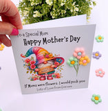Mothers Day Resin 3D Flower Card