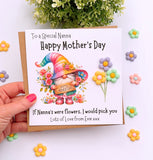 Mothers Day Resin 3D Flower Card
