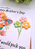 Mothers Day Resin 3D Flower Card