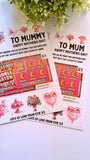 Mum Nana Mothers Day Scratch Card Holder
