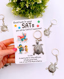 SATs Good Luck Turtle Keyring