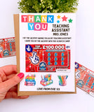 Personalised Teacher Lottery Scratch Card Holder