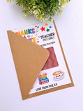 Teacher Thanks a Latte Coffee Voucher Holder