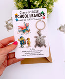 School Leavers Turtle Keyring - Class of 2026
