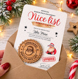 Personalised Santa Approved Medal