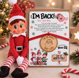 Personalised Elf Arrival Santa Medal