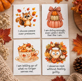 24 Autumnal Affirmation Cards