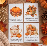 24 Autumnal Affirmation Cards