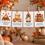 24 Autumnal Affirmation Cards