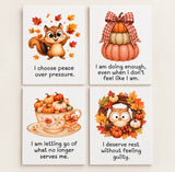 24 Autumnal Affirmation Cards