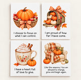 24 Autumnal Affirmation Cards