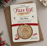Personalised Santa Approved Nice List Medal