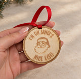 Personalised Santa Approved Nice List Medal