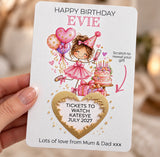 Birthday Surprise Scratch Reveal Card – Concert Gift Reveal