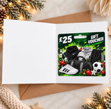 Personalised Christmas Sports Gift Voucher Holder