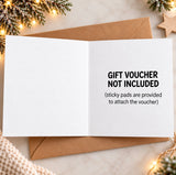Personalised Christmas Sports Gift Voucher Holder
