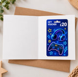 Personalised Christmas Gaming Gift Card Voucher Holder (Controller Design)
