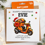 Personalised Christmas Takeway Gift Card Voucher Holder