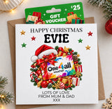Personalised Christmas Shopping Gift Card Voucher Holder