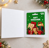 Personalised Christmas Shopping Gift Card Voucher Holder