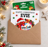 Personalised Christmas Shopping Gift Card Voucher Holder