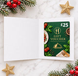 Personalised Christmas Restaurant Eating Out Gift Card Voucher Holder