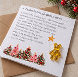Christmas Sparkle Bear Card for Someone Going Through a Difficult Time, Thinking of You Gift