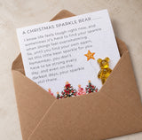 Christmas Sparkle Bear Card for Someone Going Through a Difficult Time, Thinking of You Gift
