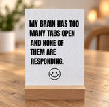 Funny Work Office Desktop Affirmation Cards
