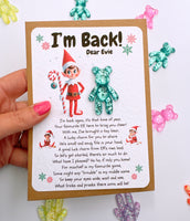 Elf Arrival Pocket Bear - Personalised