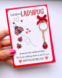 Valentine's Ladybird Keyring