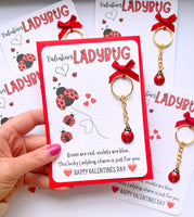 Valentine's Ladybird Keyring