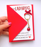 Valentine's Ladybird Keyring