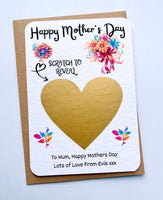 Mother's Day Scratch Reveal Card