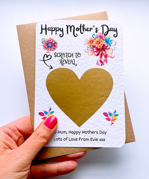 Mother's Day Scratch Reveal Card