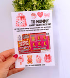 Mummy Valentines Scratch Card Holder