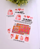 Mummy Valentines Scratch Card Holder