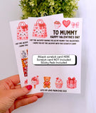 Mummy Valentines Scratch Card Holder