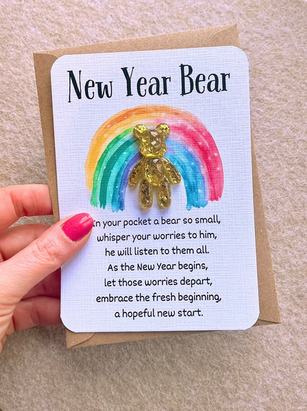 New Year Pocket Worry Bear