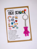 High School Good Luck Worry Bear Keyring