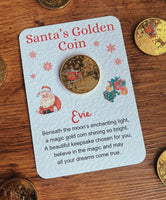 Personalised Santa Gold Coin