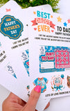 Personalised Fathers Day Scratch Card Holder