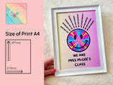 Teacher Classroom Smiley Face Print