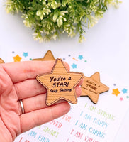 Personalised "I am" Pocket Star Card