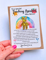 Personalised Thank You Teacher Pocket Bear