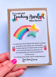 Personalised Thank You Teacher Lucky Pocket Star