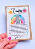 Personalised Thank You Teacher Pocket Bear